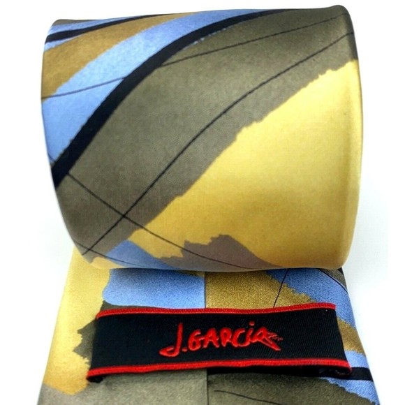 Jerry J Garcia Tie "Sun Movement" Collection #46 Limited Edition Gold Necktie - Picture 2 of 12